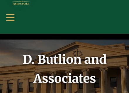 D Butlion & Associates website built by SiteHub